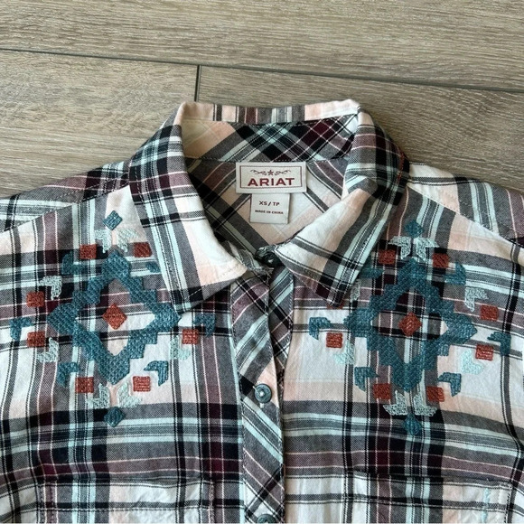 ARIAT BONNIE SPRINGS SHIRT IN  MULTI PLAID - Picture 7 of 16